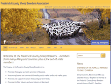 Tablet Screenshot of fredericksheepbreeders.com